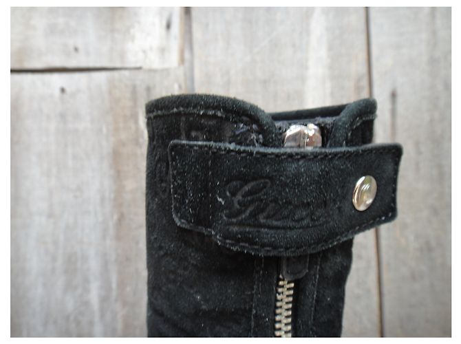 Stivaletti Gucci in suede nero 38 IT - vista 6