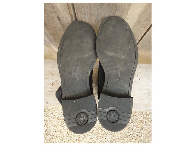Stivaletti Gucci in suede nero 38 IT - vista 8