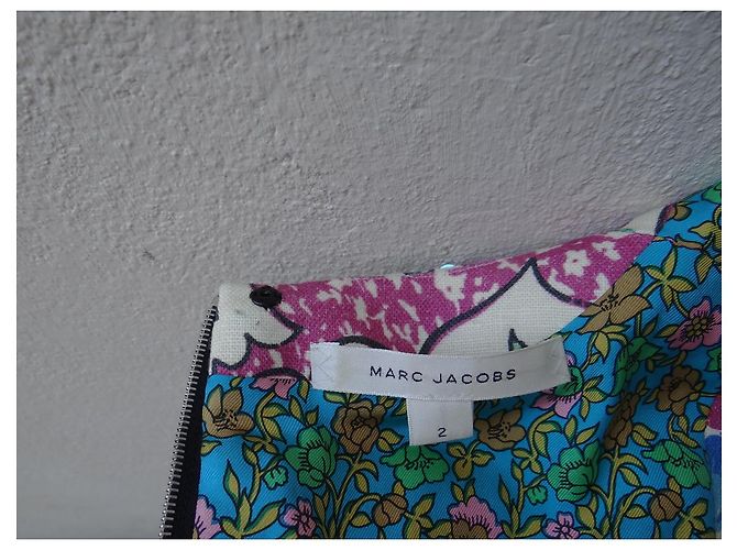 Abito Marc Jacobs in lino con paillettes multicolore - vista 2
