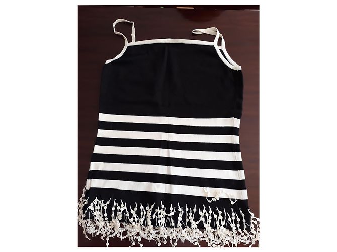 Autre Marque Top Marin Etincelle Couture Negro Viscosa - vista 4