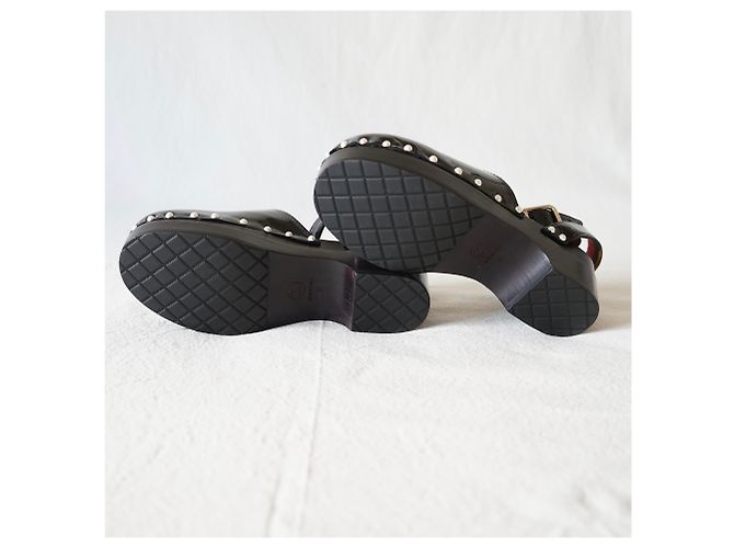 Chanel Holzschuhe Schwarz - Ansicht 9