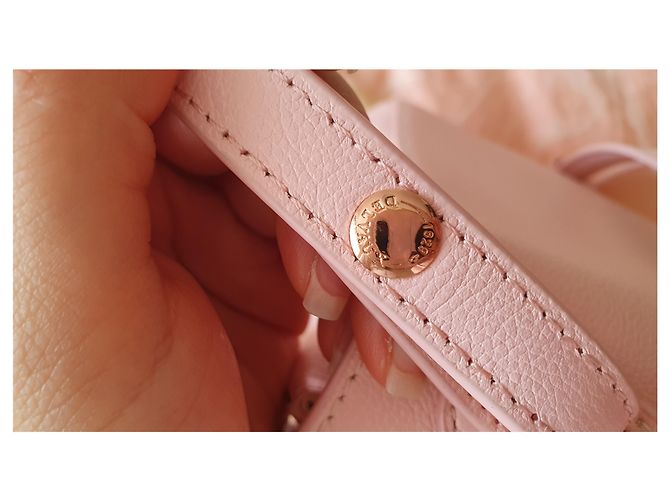 Borsa a mano Delvaux Brillant Mini in pelle rosa - vista 4
