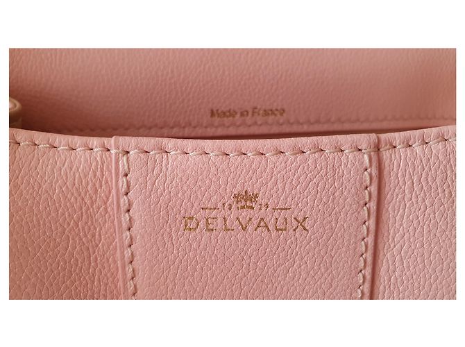 Borsa a mano Delvaux Brillant Mini in pelle rosa - vista 7