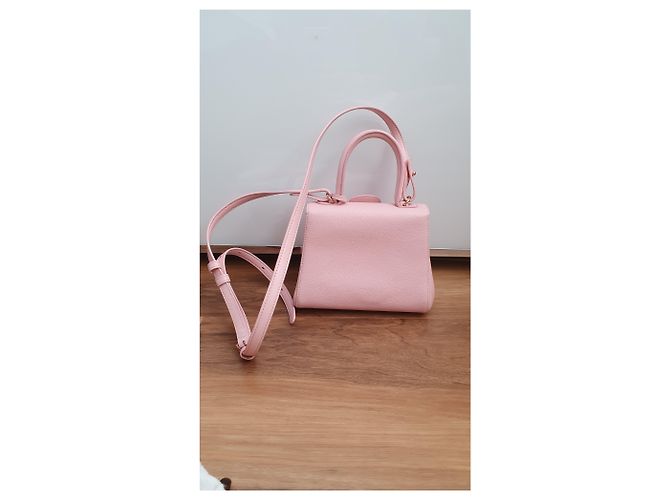 Borsa a mano Delvaux Brillant Mini in pelle rosa - vista 9