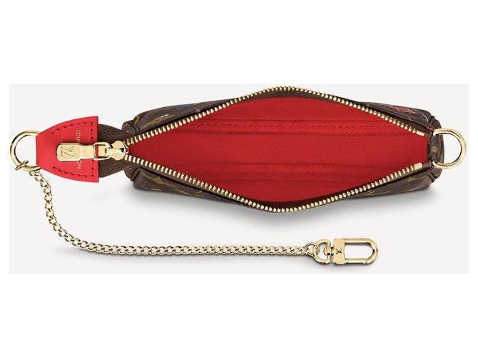 Louis Vuitton Accessori mini pochette LV Marrone - vista 3