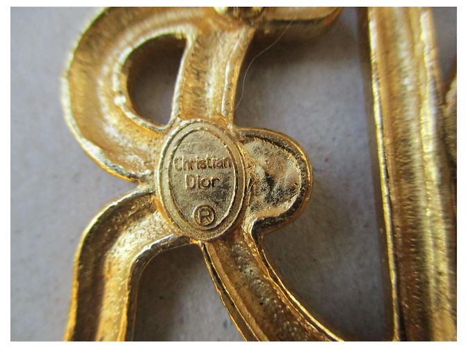 Christian Dior Spilla placcata oro. - vista 3