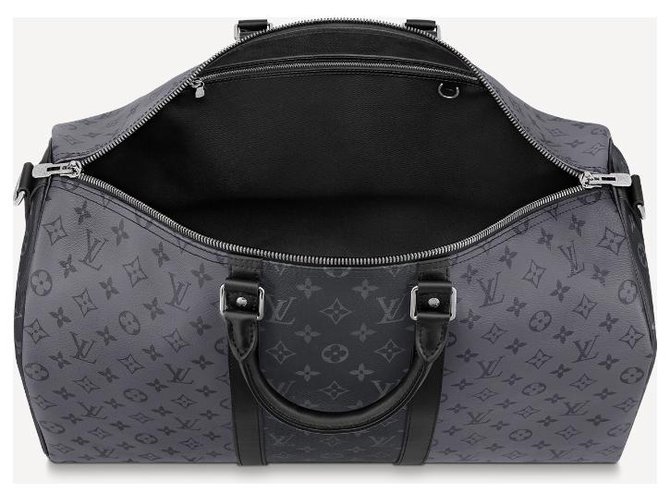 Abbesses Louis Vuitton LV Keepall éclipse inversé Gris - vue 2