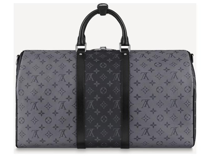 Abbesses Louis Vuitton LV Keepall éclipse inversé Gris - vue 3