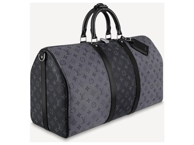 Abbesses Louis Vuitton LV Keepall éclipse inversé Gris - vue 4