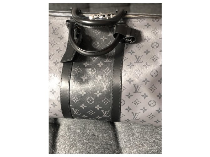Abbesses Louis Vuitton LV Keepall éclipse inversé Gris - vue 5