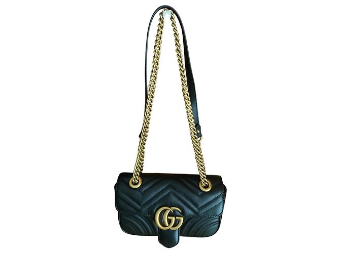 Gucci marmont mini negro - vista 5