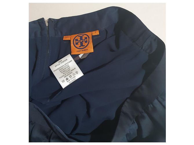 Falda azul de poliéster Tory Burch - vista 2