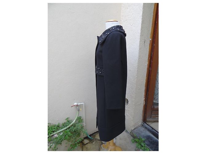 Abrigo oversize negro Alberta Ferretti de lana y cachemira - vista 5