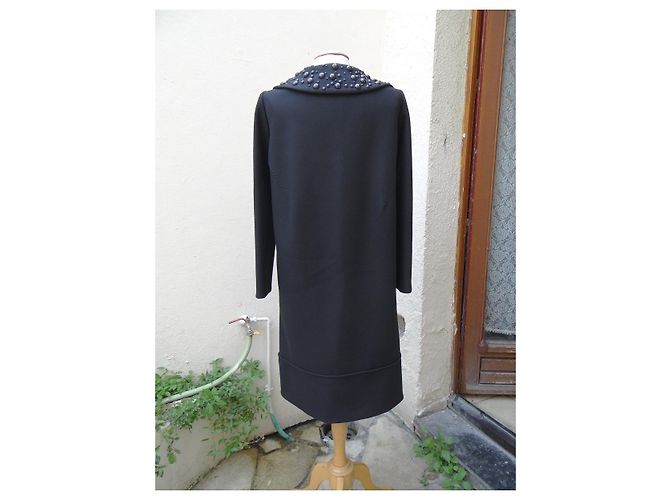 Abrigo oversize negro Alberta Ferretti de lana y cachemira - vista 7