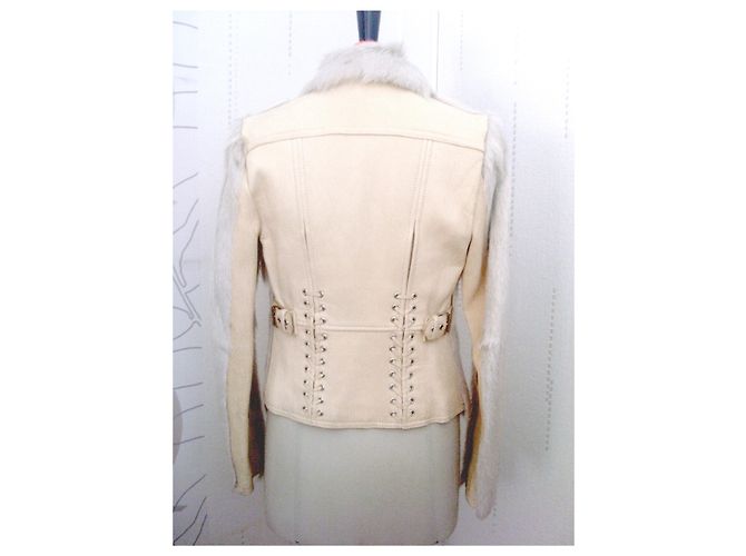 Vanessa Bruno Bikerjacke 3HVH03 V03011 Beige - Ansicht 3