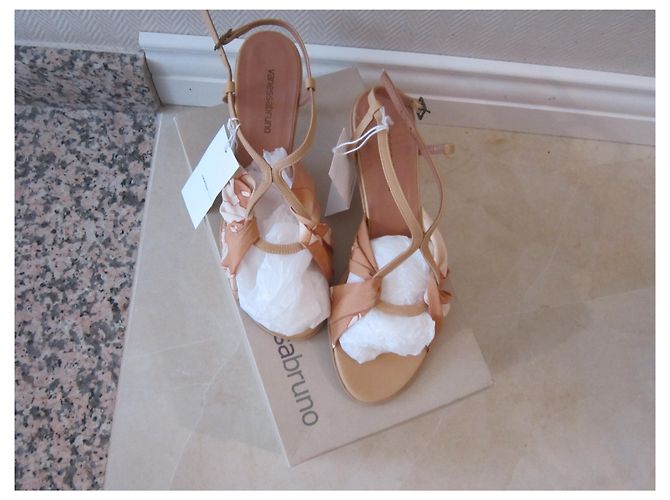 Sandali Vanessa Bruno Merida Beige in Pelle - vista 2
