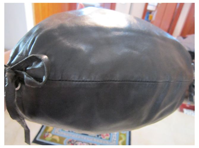 Borsa a mano Sonia Rykiel in pelle nera Nero - vista 7
