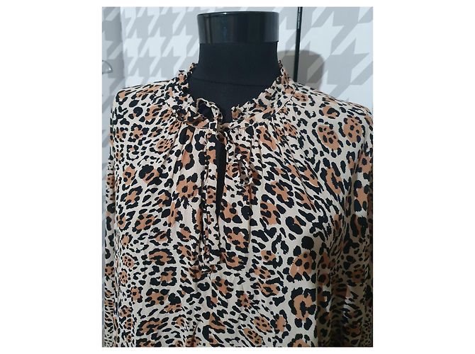 Blusa Day Birger & Mikkelsen Estampado Leopardo Viscosa Multicolor Estampado de leopardo - vista 4
