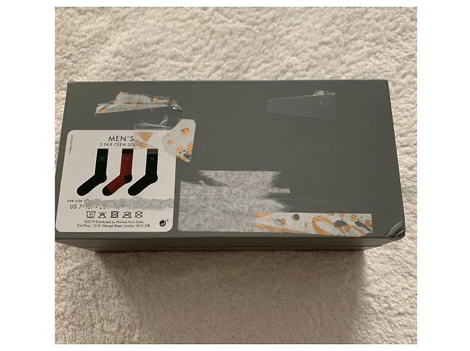 Michael Kors Herren Socken Set Baumwolle Mehrfarbig Größe US 7 Mehrfarben - Ansicht 3