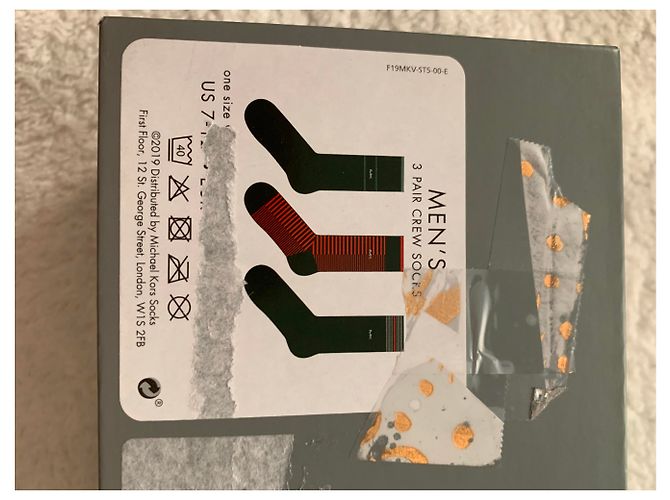 Michael Kors Herren Socken Set Baumwolle Mehrfarbig Größe US 7 Mehrfarben - Ansicht 4
