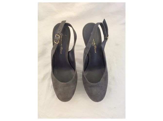 Decolleté slingback Gianvito Rossi Grigio - vista 3