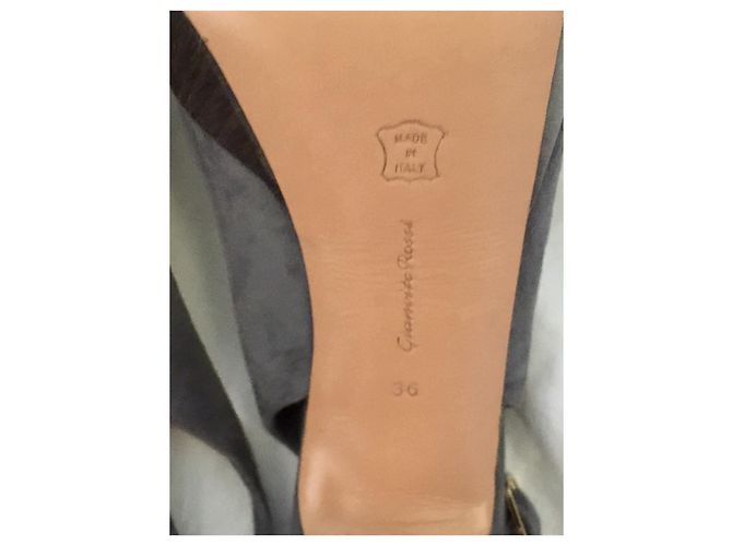 Decolleté slingback Gianvito Rossi Grigio - vista 6