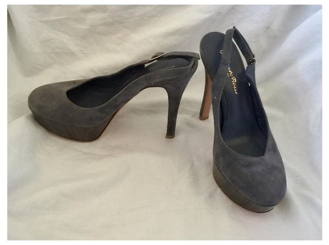 Decolleté slingback Gianvito Rossi Grigio - vista 7