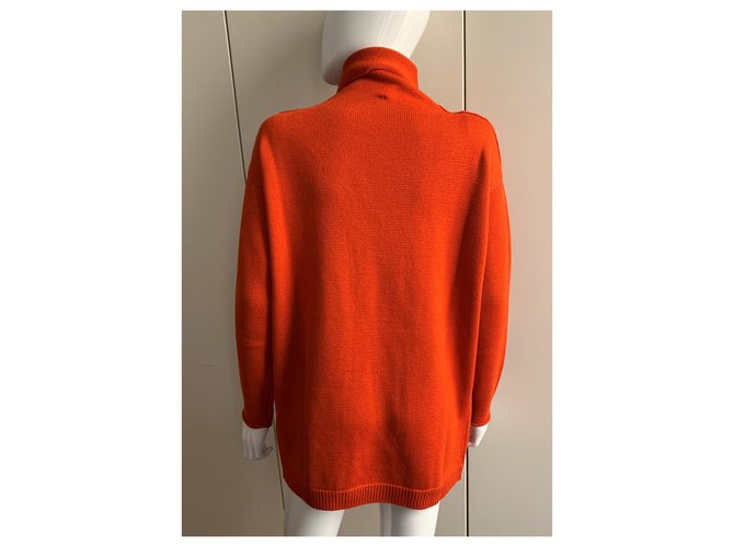 Pier Antonio Gaspari Übergroßer Wollpullover Orange - Ansicht 11