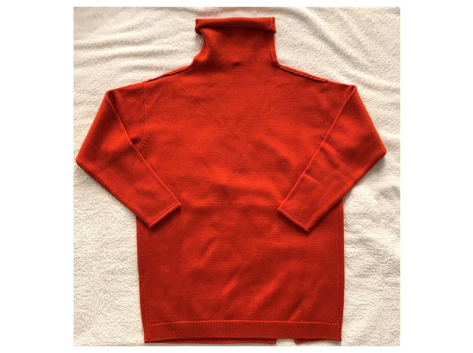 Pier Antonio Gaspari Übergroßer Wollpullover Orange - Ansicht 2