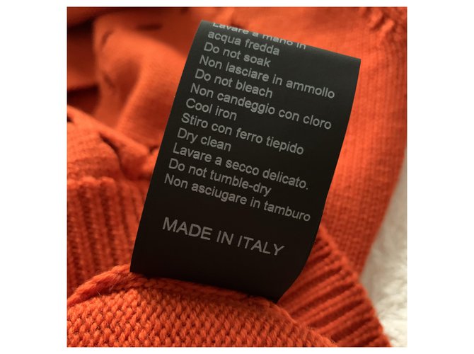 Pier Antonio Gaspari Übergroßer Wollpullover Orange - Ansicht 6