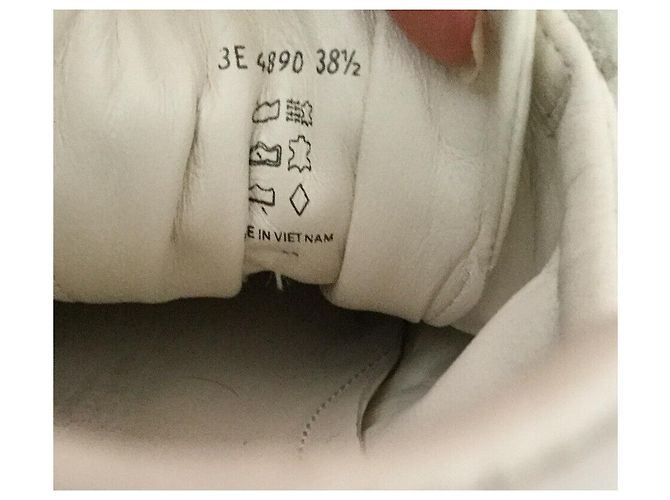 Sneakers Prada bianche e grigie in pelle e camoscio Bianco Grigio - vista 4