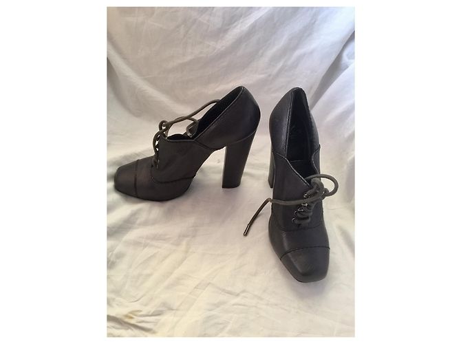 Botines Loewe Pewter con cordones Negro Metálico Gris antracita - vista 2