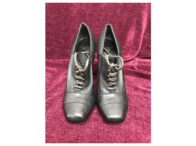 Botines Loewe Pewter con cordones Negro Metálico Gris antracita - vista 6