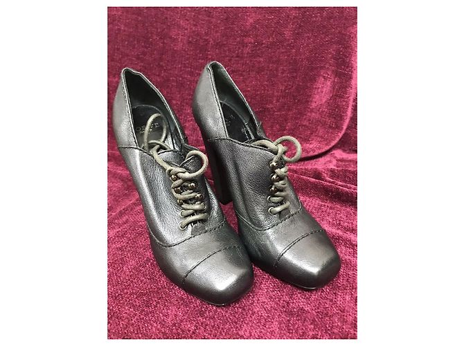 Botines Loewe Pewter con cordones Negro Metálico Gris antracita - vista 7
