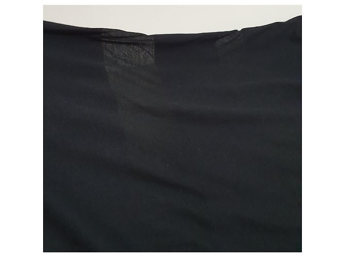 Mm6 Schwarzes Gestreiftes Kleid mit Transparenten Details Größe M - Ansicht 3