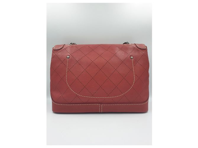 Timeless Borsa Chanel in pelle rossa Rosso - vista 2