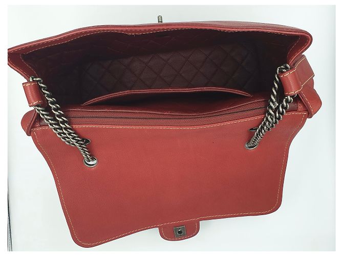 Timeless Borsa Chanel in pelle rossa Rosso - vista 5