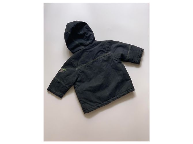 Kenzo Parka Prince de Galles Gris anthracite - vue 3