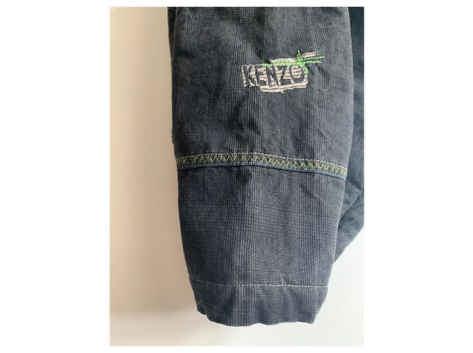 Kenzo Parka Prince de Galles Gris anthracite - vue 7