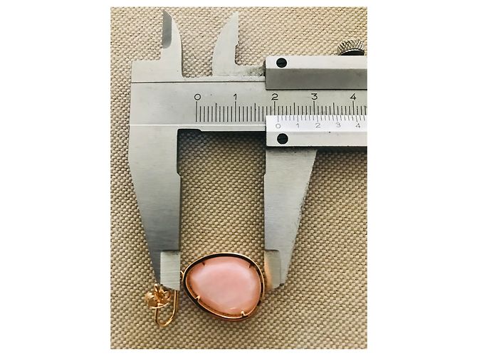 Boucles d'oreilles Morganne Bello Dolce Vita Or Rose et Opale Rose - vue 7