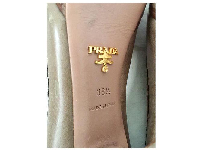 Prada pilzfarbene Plateau-Pumps Braun Beige - Ansicht 6