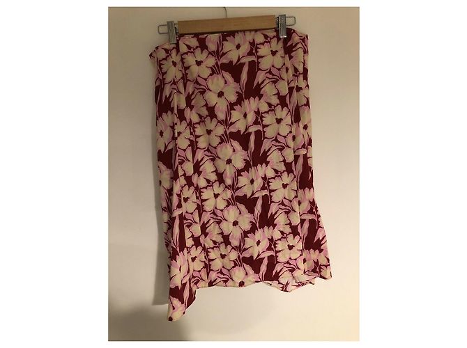 Joseph Clive Rock mit Baumwollpopeline und Blumenmuster. Pink Rot Roh - Ansicht 3