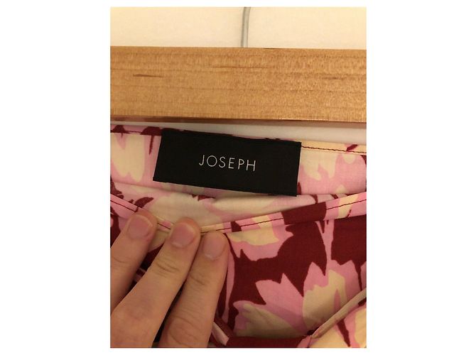 Joseph Clive Rock mit Baumwollpopeline und Blumenmuster. Pink Rot Roh - Ansicht 5