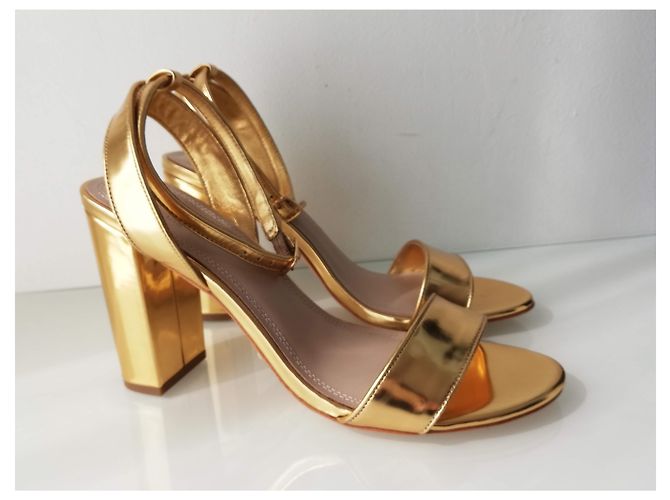 Sandali Sandro in pelle metallizzata oro D'oro - vista 11
