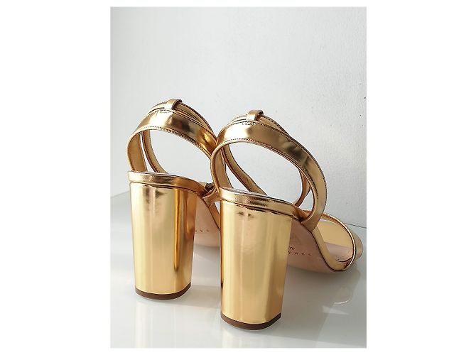 Sandali Sandro in pelle metallizzata oro D'oro - vista 13