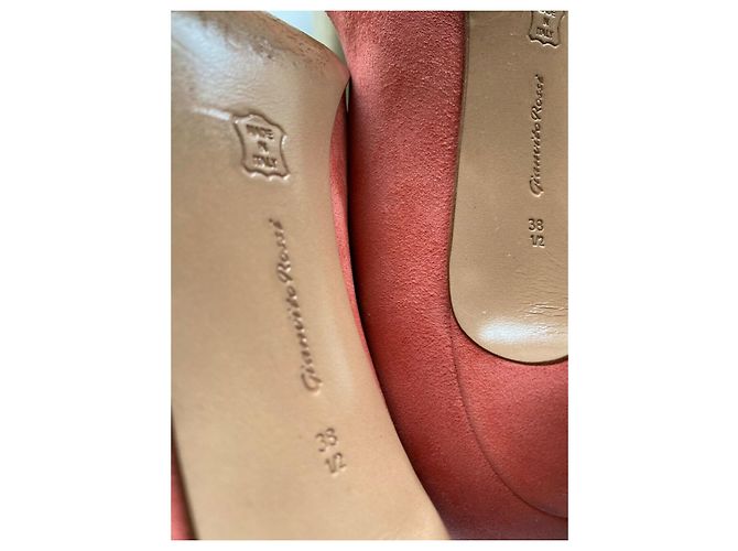 Gianvito Rossi Decolleté Gianvito Ross in camoscio Rosa - vista 5