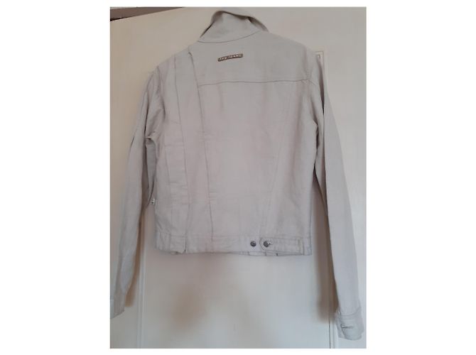 Jean Paul Gaultier Jacke aus Baumwolle Eggshell XXL Aus weiß - Ansicht 3