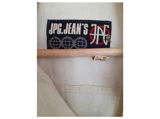 Jean Paul Gaultier Jacke aus Baumwolle Eggshell XXL Aus weiß - Ansicht 4