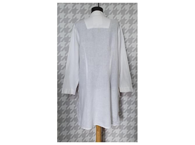 Camicia Lunga Bianca in Lino Bitte Kai Rand Bianco - vista 5