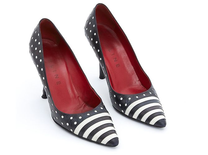Céline NERO RIGHE A POIS FR37.5 - vista 4